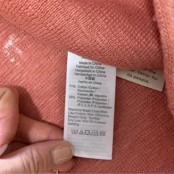 Madewell Telluride Pullover Sweater Dusty Salmon Size XS - Picture 7 of 8